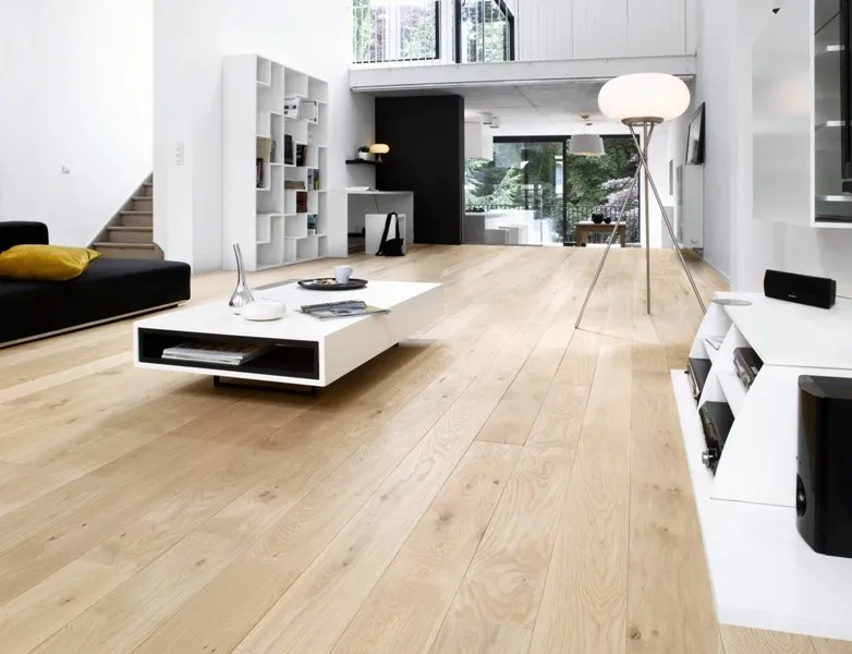 Oak floor campaign — Floor laid for the shoot